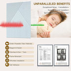 Acoustic Panels for Wall and Ceiling - 6 Pack 2'x2'x0.4",Self-Adhesive 3D Decorative Wall Panels,White