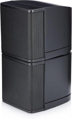Pure Resonance Audio MC2.5B Mini Cube 2.5 inch Speaker Bundle with Installation Wire - Home Value Pack (4 Pack, Black) (with Brackets & Wire)