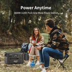 pecron Portable Power Station F3000LFP, 3072Wh Solar Generator, 3600W LiFePO4 Battery Home Backup, Fast Charging Lithium Battery with 100W USB-C Output for Home, Camping, RV, Emergency