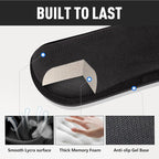 Gimars 63D High-Density Thicken Memory Foam Keyboard Wrist Rest, 17.3'' Enlarge Ergonomic Wrist Rest with Anti-Slip Rubber Base for Typing Pain Relief, Office, Gaming, Computer, Laptop, Mac, Black