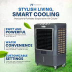 Hessaire MC37M Indoor or Outdoor Portable Oscillating Evaporative Swamp Air Cooler for 950 Square Feet of Space with Water Reservoir