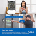 Tapo by TP-Link Smart Video Doorbell Camera Wireless with Chime, 2K with Full Color Night Vision & Spotlights, No Monthly Fee, Ring Call, 160° Ultra-Wide View, Free AI Detection, Local Storage,D210