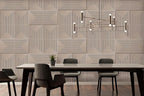 From Plain To Beautiful In Hours 9004 Depth Tier PVC 12 in x 12 in Peel and Stick Wall Panels (Covers / 10 sq.ft), Rodeo Dust, 10 Piece