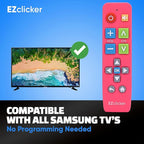 Samsung Replacement TV Remote Compatible with Samsung TV's ONLY (Pink) Big Button TV Remote Control, Simplified and Easy to Use (2xAAA Batteries not Included)