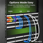 GEARit Cat 6 Ethernet Cable (20-Pack 1 Foot) Cat6 Network Patch, 10Gbps, RJ45, Snagless Cord, Gold-Plated Connectors, Internet for PC, TV, Tablet, Router, Printer, Servers, IT Data Center - Gray