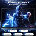 86" 4K Educational Smart Board Pro | Interactive Digital Whiteboard for Classrooms, Lecture Halls & STEM Labs | Android 12 Multi-Device Learning Hub with Live Annotation Tools (Board Only)