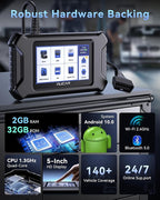 MUCAR CS90 OBD2 Scanner Diagnostic Tool with 28+ Reset Services, Oil/EPB/SAS/BMS/Injector, ABS Bleeding, Throttle Relearn, ABS SRS Engine Transmission Code Reader, FCA AutoAuth, Lifetime Free Update