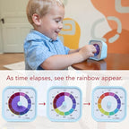 Time Timer MOD - Home Edition - Rainbow Wheel - Individual Sized 60 Minute Visual Countdown Timer with 5 Minute Color Segments for Kids, Toddlers, Students, with Silent Operation (Multicolor)
