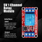 Kigeli 24 Pcs 5v Relay Module One Channel Switch with Optocoupler and Opto Isolation, Compatible with High and Low Level Triggers, 19.69 x 10.24 x 7.09 Inches