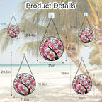 CRISGIF Stained Glass Window Hanging - Cherry Blossoms Birth Flower Suncatcher for Door Garden Patio Sun Catchers Decor Christmas Mother's Day Birthday Gifts for Women Mom Nana Friend Wife 9.8 in