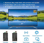Hereta 4K HDMI Optical Video Extender 10.2Gbps Mini HD Fiber Converter with RS232 and Audio Extension of Distances Up to 20km Over Single-Mode Single Fiber SFP Optical Transceiver