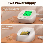Arm Blood Pressure Monitor with 2 Cuffs, Pediatric Blood Pressure Cuff 6"-9"，Medium/Large Cuff 9"-16.5"， Includes 4 AAA Batteries