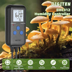 DIGITEN Humidity Controller Pre-Wired Digital Humidistat with Temperature Display, Dual-Stage Outlet Humidifier /Dehumidifier for Mushroom,Reptile, Greenhouse, Fan, Grow Tent