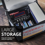 Tenergy Fire Retardant Lipo Zipper Bag for Charging and Storing Lipo Battery Packs, 8.5 x 6.5 x 5.7inch