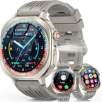 Soudorv Smart Watch, 2026 AMOLED 1.43" Smartwatch for Men Women(Answer/Make Call), 60 Days/130+ Sports/Flashlight, Heart Rate/Sleep Monitor, IP68 Waterproof Fitness Activity Tracker for Android iOS