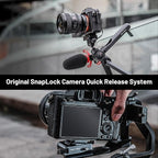 PGYTECH Beetle Camera Clip V2 with Plate, Quick Release Camera Backpack Clip, Arca-Swiss Compatible, SnapLock System for Sony/Nikon/Fuji/DSLR Cameras, Instant Mounting & Hands-Free, Black