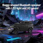 WSTER Solar Off-Road Car Bluetooth Speaker – HD Stereo Sound with TWS Pairing, TF/USB Playback, Portable Bluetooth Car Speaker for Home Audio, Outdoor Use & Retro Gifts for Men (Black)