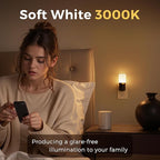 L LOHAS LED Night Light, 2 Pack Night Lights Plug into Wall, Dimmable Nightlight with Auto Light Sensor, 3000K Warm White 0-100LM, Plug in Night Light for Hallway Bedroom Bathroom