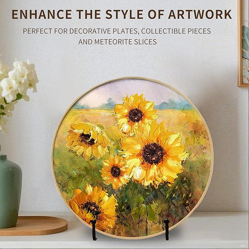 3Pack 6" Plate Stands for Display,Metal Plate Holders Display Stands Can Be Used for Picture Stand,Book Stands for Display,Plate Display Stands,Easel,Photo Frame Stands,Plaque Stands,Desktop Stand