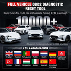 2026 BOSSCOMM IF740 OBD2 Scanner, 4 Systems ABS/SRS/Transmission/Check Engine Code Reader Scan Tool with Oil＆Throttle Resets, Car Scanner Diagnostic Tool for All Cars, Lifetime Free Update