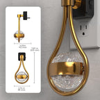 L LOHAS LED Night Lights Plug Into Wall: Star Projector Nightlight, Dusk to Dawn Sensor, 3000K Soft White, 330°Rotating Globe Night Light for Bedroom, Hallway, Home Decor, Gaming Room