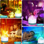 Northern Lights Projector, 2 Packs Rechargeable 16 Color Aurora Night Light Projector Ambient Lighting with Dimmable & Remote Control for Bedroom Kids Teen Girl Gift Room Decor