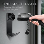 Lectron Electric Vehicle Charger Nozzle Holster Dock & J-Hook Combo for All J1772 Evs