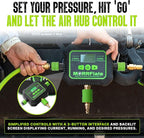 MORRFlate Air Hub + Air Hub Hoses Quad 155" Wheelbase 4 Tire Inflation Deflation System with Air Hub Automatic Digital PSI Controller High-Flow Solenoids Fast Efficient Multi Tire Inflation Deflation