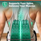 Back Roller for Back Pain Reliefn & Stretching, Deep Tissue Massage Roller Supports Up to 530 lbs / 240 kg, 5.5''-7.5'' Curved Foam Roller for Home Physical Stretching