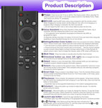 Voice Replacement Remote Control for All Samsung TV Curved Frame UHD QLED LED 4K 8K Smart TVs, with Voice Function