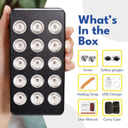 Red Light Therapy - 660nm 850nm Near Infrared Light Therapy Panel, Maximum Output Lamp 15 Dual Chip LED Device for Full Face Body Skin Health, Sleep, Muscle Recovery Sleep Wellness Handheld FX35