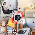 Vzmcov Plug-in Carbon Monoxide Detector with Real-time CO Display and Temperature and Humidity Monitor, Suitable for Home, RV, Apartment, Indoor air Safety Plug-in CO Compact Alarm