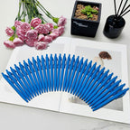 Aozora Pens Bulk 30 Pack Blue Click Pen No Bleed Wholesale Retractable Ballpoint Pens Medium Point,Smooth Ink Pen for Journaling School Office Supplies 1.0MM Blue Ink