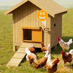 Automatic Chicken Coop Door Battery Powered, Chicken Door with Timer & Light Sensor, Chicken Coop Door with Anti-Pinch Feature