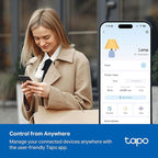 Tapo Smart Wi-Fi Power Strip- 6 Individually Controlled Smart Outlets and 3 USB Ports with Surge Protection, Matter, Works w/Alexa, Google Home, Siri, & Bixby, No Hub Needed, Tapo P316M