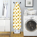 Extra Thick Ironing Board Cover and Pad, Summer Sunflowers 15x54 Ironing Board Cover, Resist Scorching and Staining,Elastic Edges,Farmhouse Spring Summer Yellow Flowers Butterfly