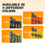 AA Battery Storage Caddy by Storacell, Black, Holds 4 Batteries (Not included)