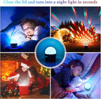 4-Pack Wiwreenm Mini Disco Ball Sound Activated Night Lights Projector for Kids,Halloween,Disco Decoration for Car/Parties