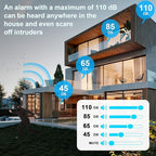 SanJie Wireless Door Chime Sensor, When Door Opens, Entry Alarm for Business/Home/Kids, 5 Adjustable Volume Ringer Alert 2 Sensors + 1 Receivers, 500 FT Range,26 Chimes