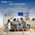 Shelly Smart Plug, WiFi, Bluetooth, Zigbee, Matter Outlet with Power Metering, Works with HomeKit, Google Home, Alexa, Home Assistant, Smart Socket, Easy Setup, Remote Control, Plug US Gen4 Black UL