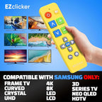 Samsung Replacement TV Remote Compatible with Samsung TV's ONLY (Yellow) Big Button TV Remote Control, Simplified and Easy to Use (2xAAA Batteries not Included)
