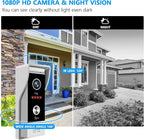 Wired Smart Video Apartments Intercom System,10 Inch Monitors with 1080P Doorbell Camera,3-in-1 Unlocking,TUYA WiFi Door Phone Kits, Ideal for Villas & Homes (1 doorbell + 2 Monitor)