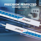 Dasqua 6”/150mm Digital Caliper, Stainless Steel Precision Measuring Tool with Advanced Dual Chip, Large LCD, Resolution 0.0005”/0.01mm, Accuracy ±0.001”/0.02mm