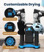 Upgraded Boot Dryer for Work Boots with Ozone Deodorizer - Fast Drying Compact Easy-to-Use Shoe Warmer Adjustable Tube Design - Fast Drying Shoes Dryers for Sneakers & Gloves, Ski Gears (2 Pair)