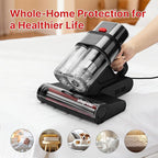 Shop-Vac Mattress Vacuum Cleaner, 14KPa Powerful Bed Vacuum with 253.7nm UV-C Light, 36960 RPM/Min Tapping, HEPA Filter & Ultrasonic, Dual Cup Filtration, for Bed, Sofa, Couch, 400W, 15.4 ft Corded