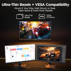 KOORUI 24" Gaming Monitor, 200Hz 1ms Fast IPS, FHD HDR400 Display, 90% DCI-P3 Color Gamut, Adaptive Sync, Ultra Slim Frame, VESA Mountable, HDMI 2.0, DP 1.4, G2411P