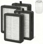 Air Filter Compatible with LEVOIT LV-H128, PUURVSAS HM669A, ROVACS RV60 Air Purifier, H13 HEPA Replacement Filter, 4 Pack