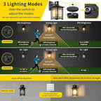 XANGQAN Motion Sensor Outdoor Wall Lights White Dusk to Dawn Light Fixture for House Porch Patio