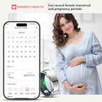 RIFESI Smart Ring for Women Men, Fashion Minimalist Fitness Ring & Sleep Tracker Ring with Heart Rate, Blood Pressure,5ATM Waterproof Health Ring,Gifts for Women Men Gift,No Subscription (Silver,12)
