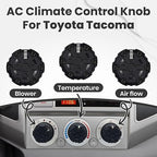 2nd Gen Tacoma Accessories AC Knob Upgrade - 2005,2006,2007,2008,2009,2010,2011,2012,2013,2014,2015 Tacoma Climate Control Dial Mods Set - 2nd Gen Tacoma Mods - for Toyota Interior Replacement Kit
